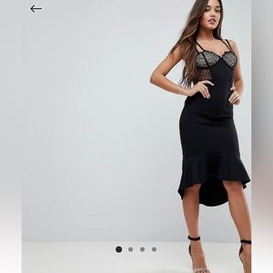 ASOS laced cupped Pephem Strappy body on size 4